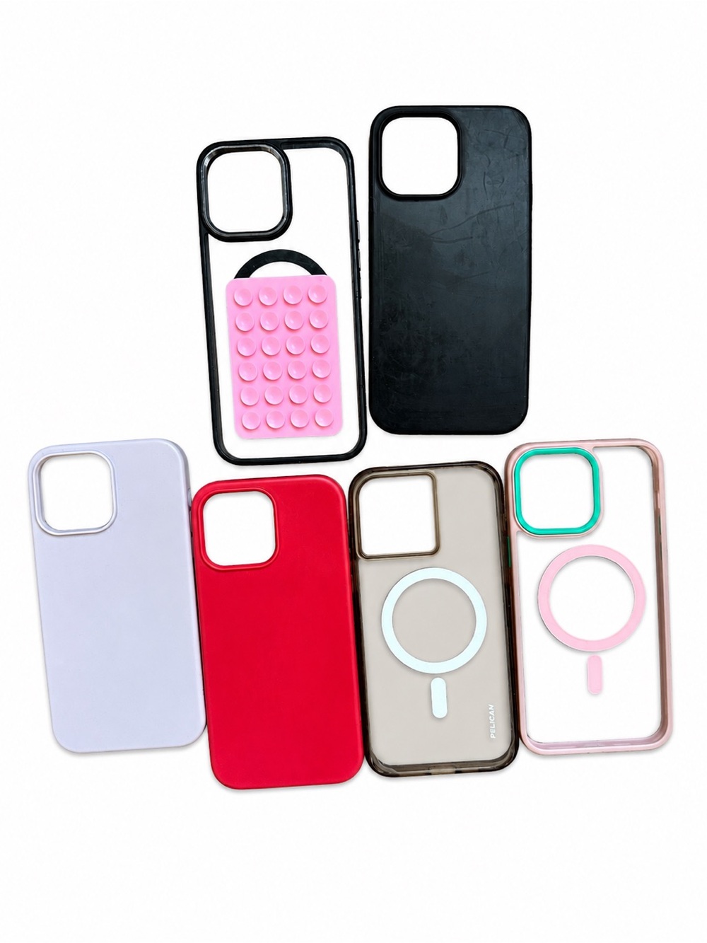 Lot of‎ 6 iPhone 14 Pro Max Phone Cases MagSafe Silicone Clear Protective Covers